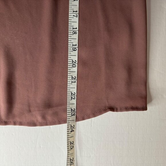 Moon Mauve Black Sleeveless Blouse Lace Insert Semi Sheer Women's Small GUC - Picture 8 of 9